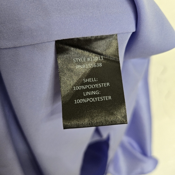 HUTCH Hemline Tiered Perwinkle Purple Shimmer Tommy Dress, S - Picture 12 of 13